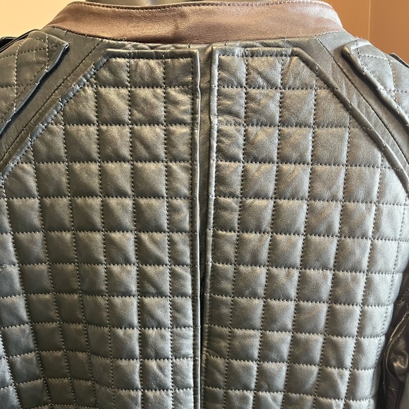 L.A.M.B. leather bomber jacket -black - Picture 6 of 14